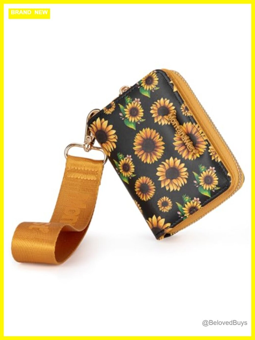 Small Faux Leather Wristlet Wallet RFID Blocking Women Travel